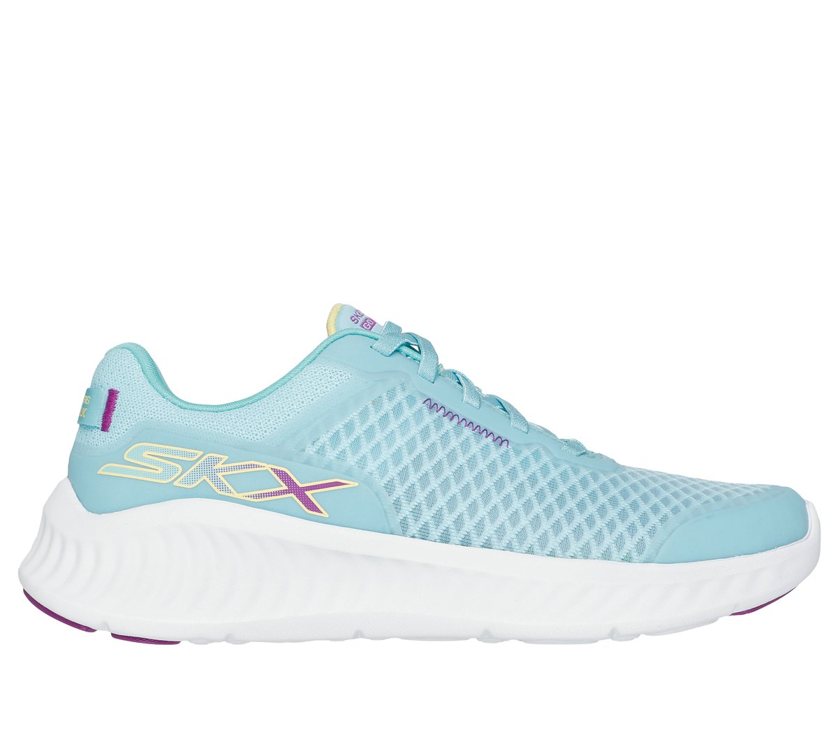 Skechers GO WALK Now - Nikkie en Turquesa/Morado, talla 35, Vegan