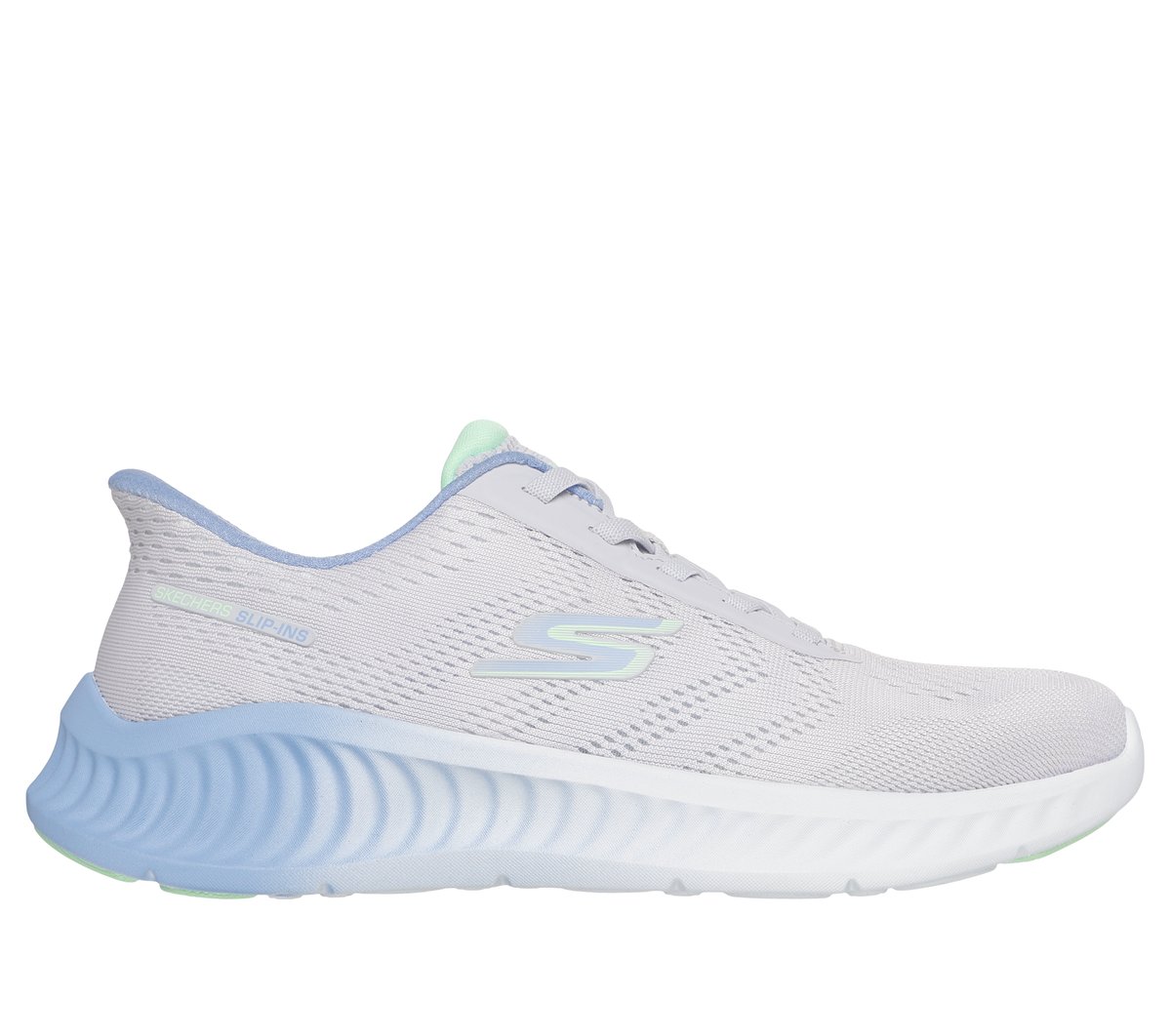 Skechers Slip-ins: GO WALK Now - Khloe en Gris Claro, talla 35, Vegan