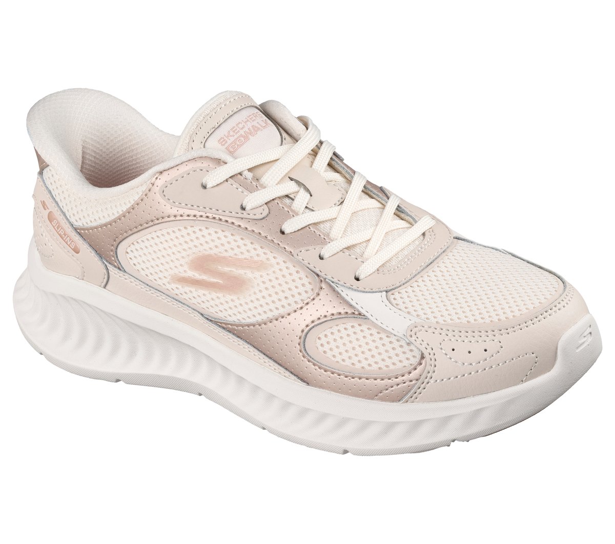 Skechers Slip-ins: GO WALK Now - Aura Moyen Width en Or Rose