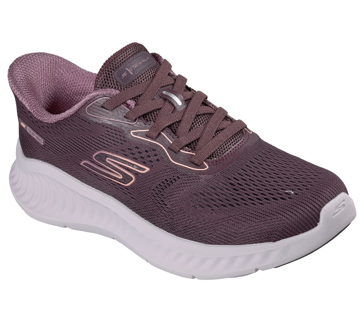 Skechers Slip-ins: GO WALK Now - Parker Moyen Width en Bourgogne, Vegan, Lavable en machine