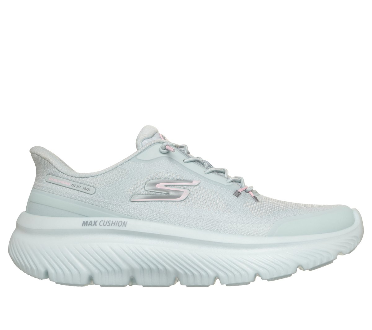 Skechers Women's Slip-Ins: Go Walk Max Cushioning Hyper Burst - Nikita Sneaker In Slate, Size 2 | Textile/Synthetic, Vegan, Machine Washable
