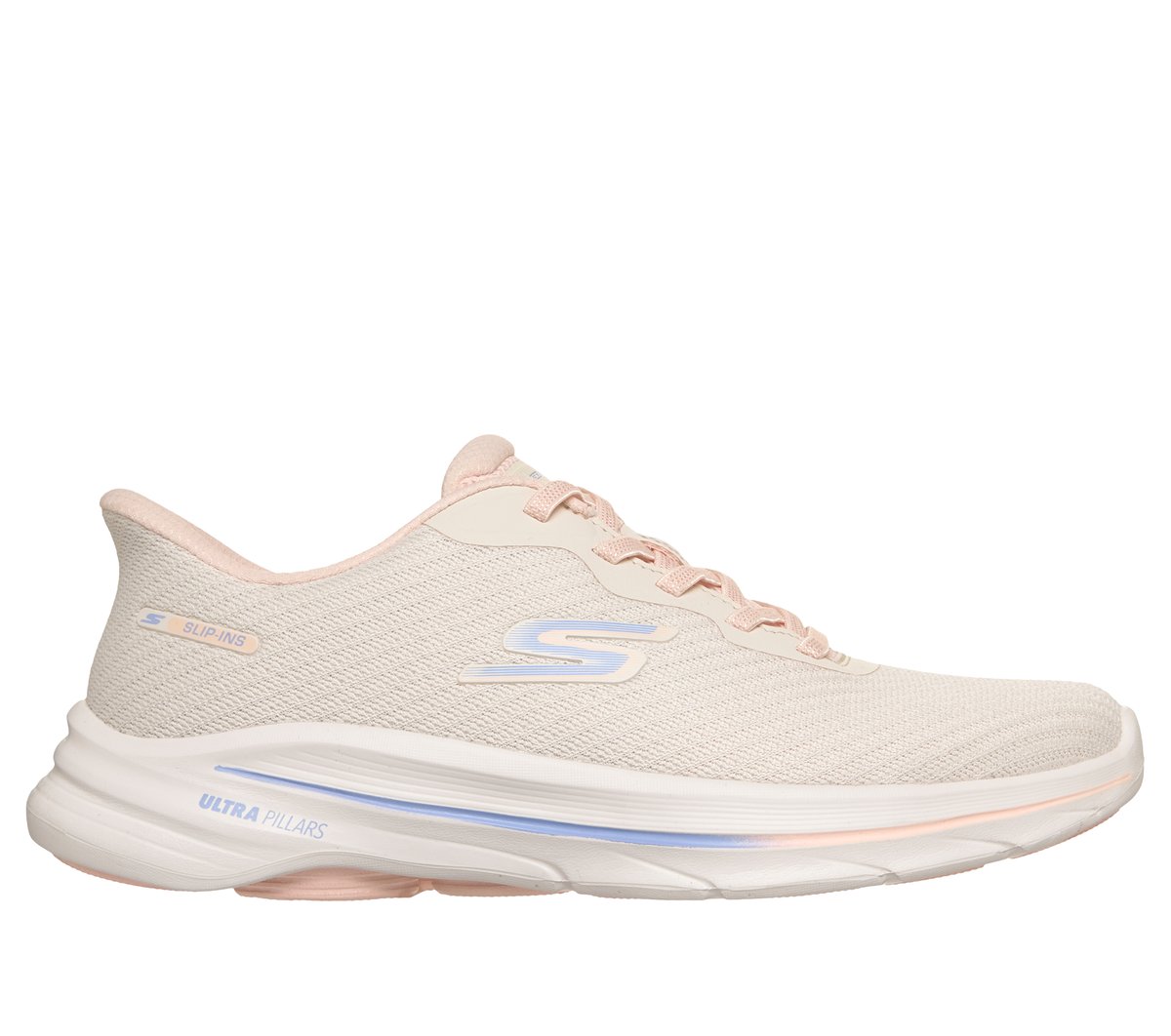 Skechers Slip-ins: GO WALK 8 - Nadia en Natural, talla 36.5, Vegan
