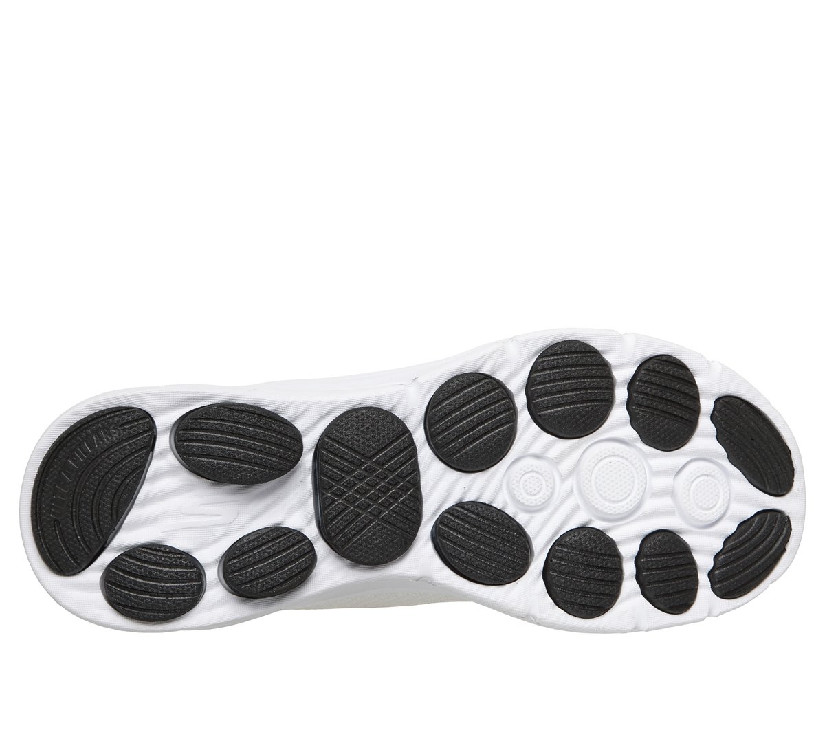Skechers Slip-ins: GO WALK 8 - Nadia Chaussures Moyen Width en Blanc/Noir, Vegan, Lavable en machine