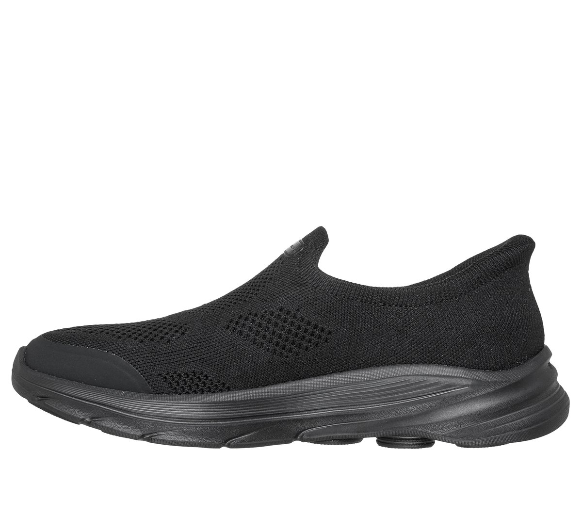 Skechers Slip-ins: GO WALK 8 -Nova Chaussures Moyen Width en Noir, Vegan, Lavable en machine
