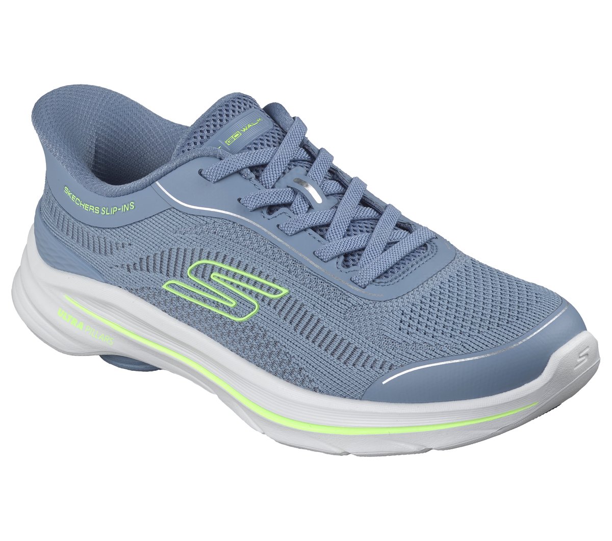 Skechers Slip-ins: GO WALK 8 -Rylee Moyen Width en Gris Ardoise, Vegan, Lavable en machine