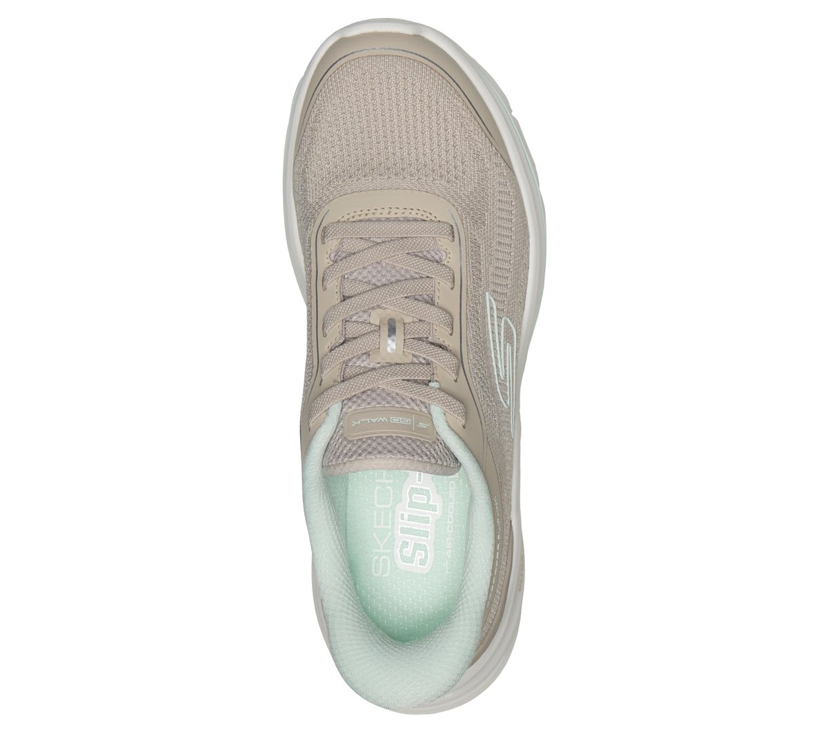 Skechers Slip-ins: GO WALK 8 -Rylee Moyen Width en Taupe, Vegan, Lavable en machine