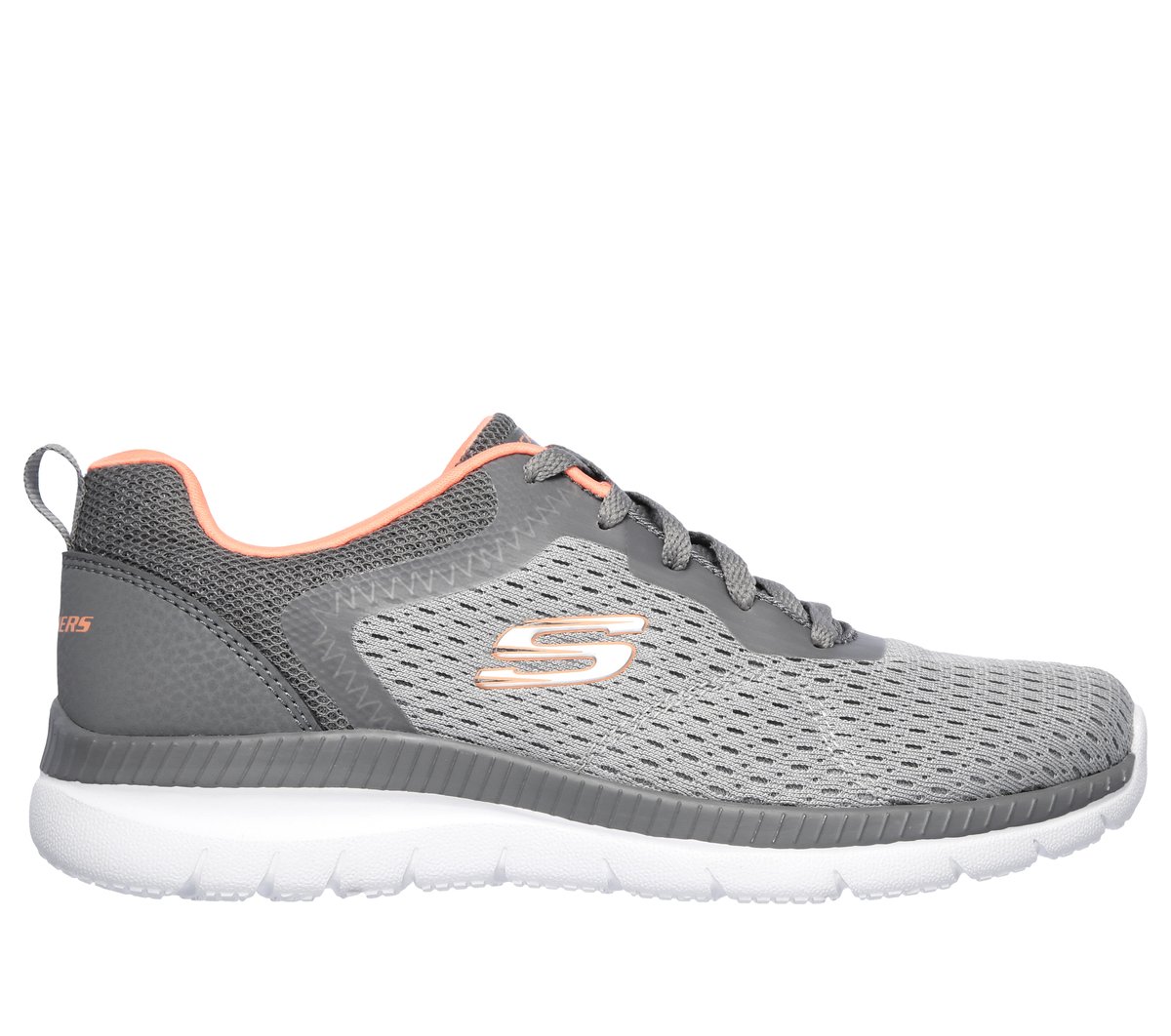 Skechers Bountiful - Quick Path en Gris/Coral, talla 39, Vegan