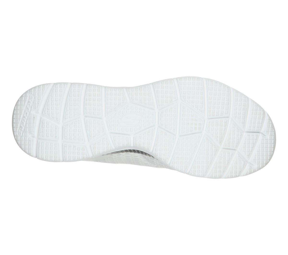 Skechers Bountiful - Quick Path Chaussures Moyen Width en Blanc/Argent, Vegan