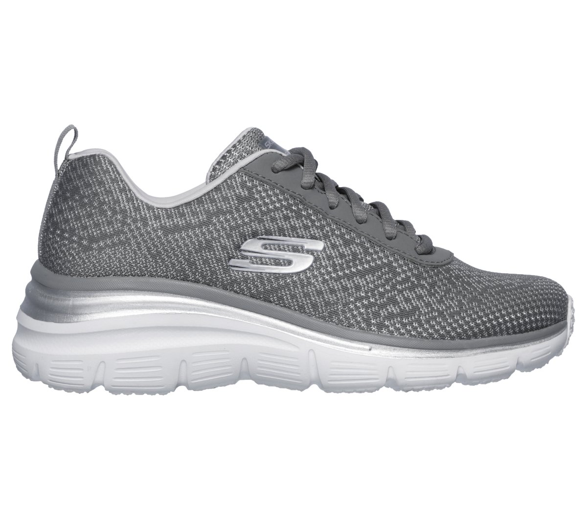 Skechers Fashion Fit - Bold Boundaries en Gris/Lavanda, talla 40, Vegan