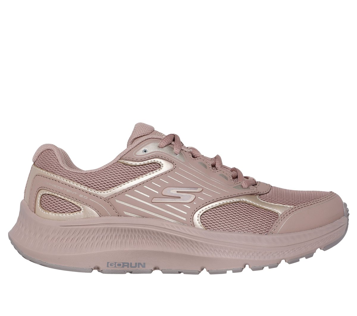Skechers GO RUN Consistent 2.0 - Advantage en Marrón Claro, talla 35, Vegan