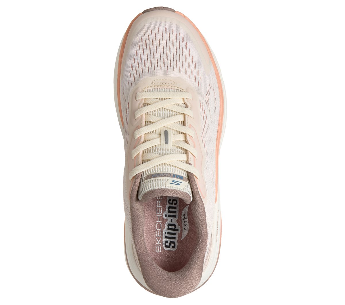Skechers Donna Slip-Ins: Max Cushioning Arch Fit 2.0 - Azusah Sneaker In Pesca, Taglia 36, Vegan, Lavabile In Lavatrice - 2