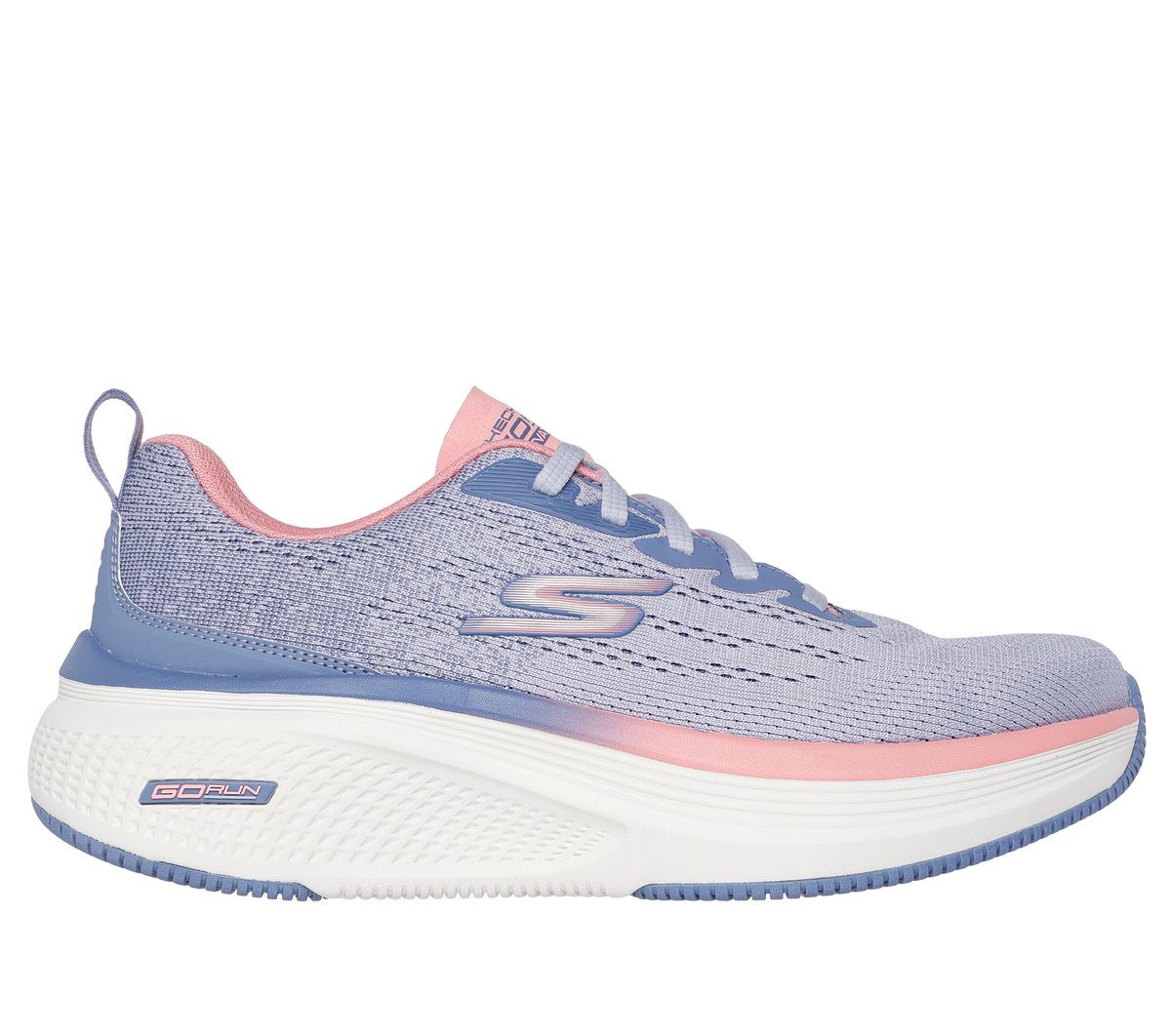 Skechers GO RUN Elevate 2.0 en Azul/Rosa, talla 36.5