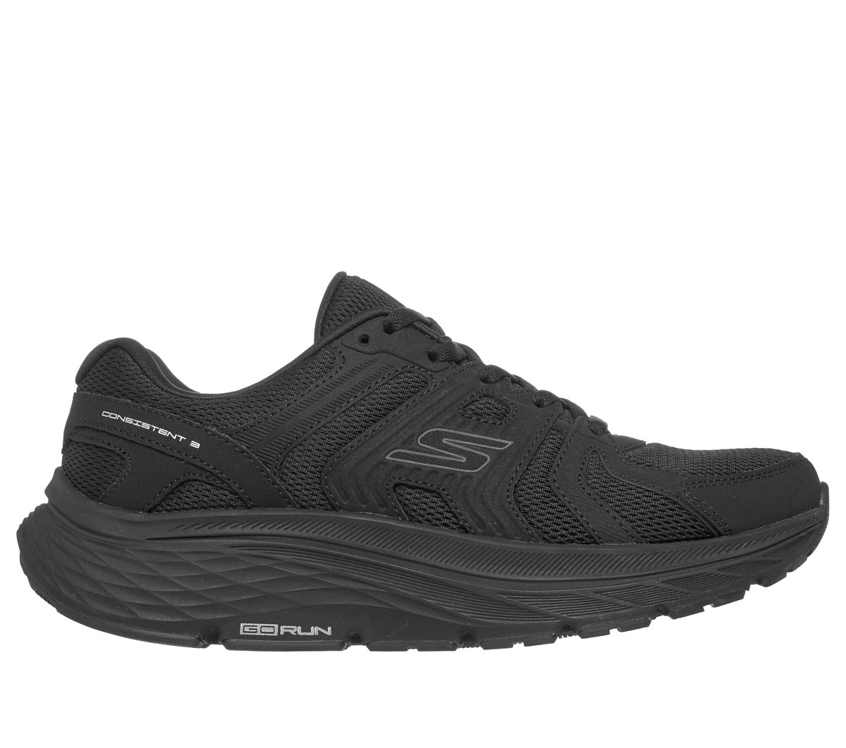 Skechers GO RUN Consistent 3 - Core Track en Negro, talla 35