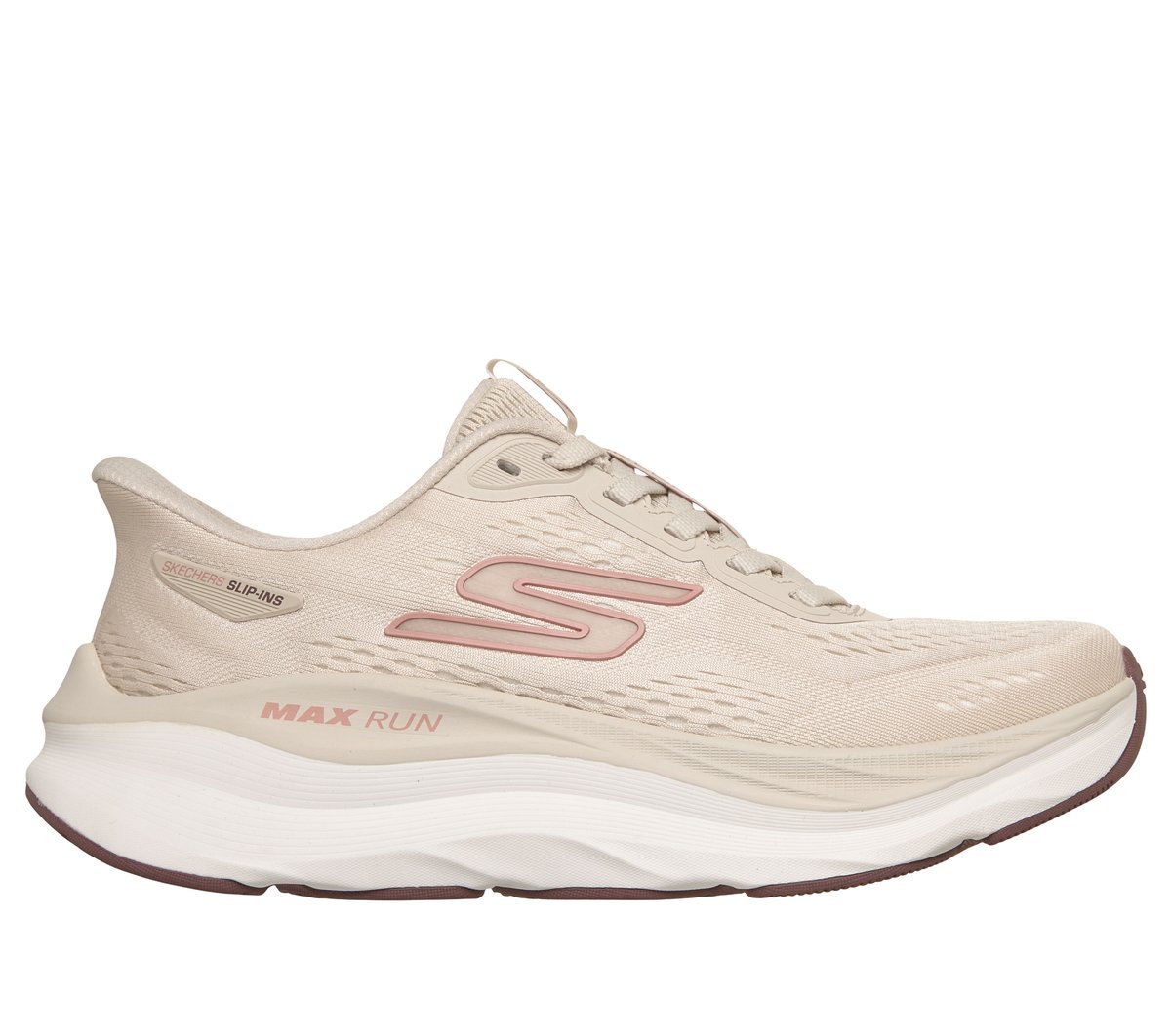 Skechers Slip-ins: Max Run en Natural, talla 37.5