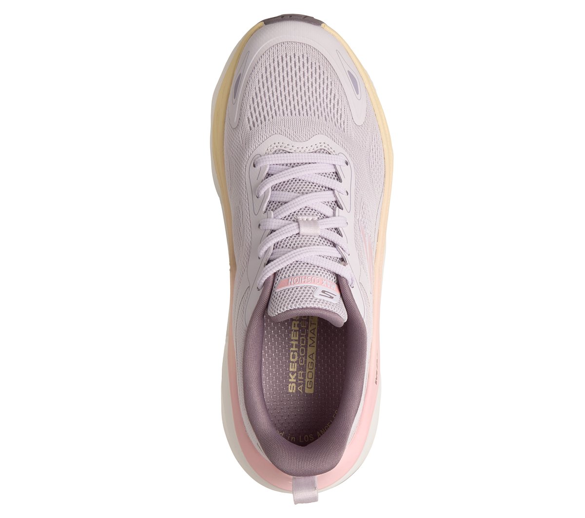 Skechers Max Run - Pacewave Moyen Width en Lavande, Vegan, Lavable en machine