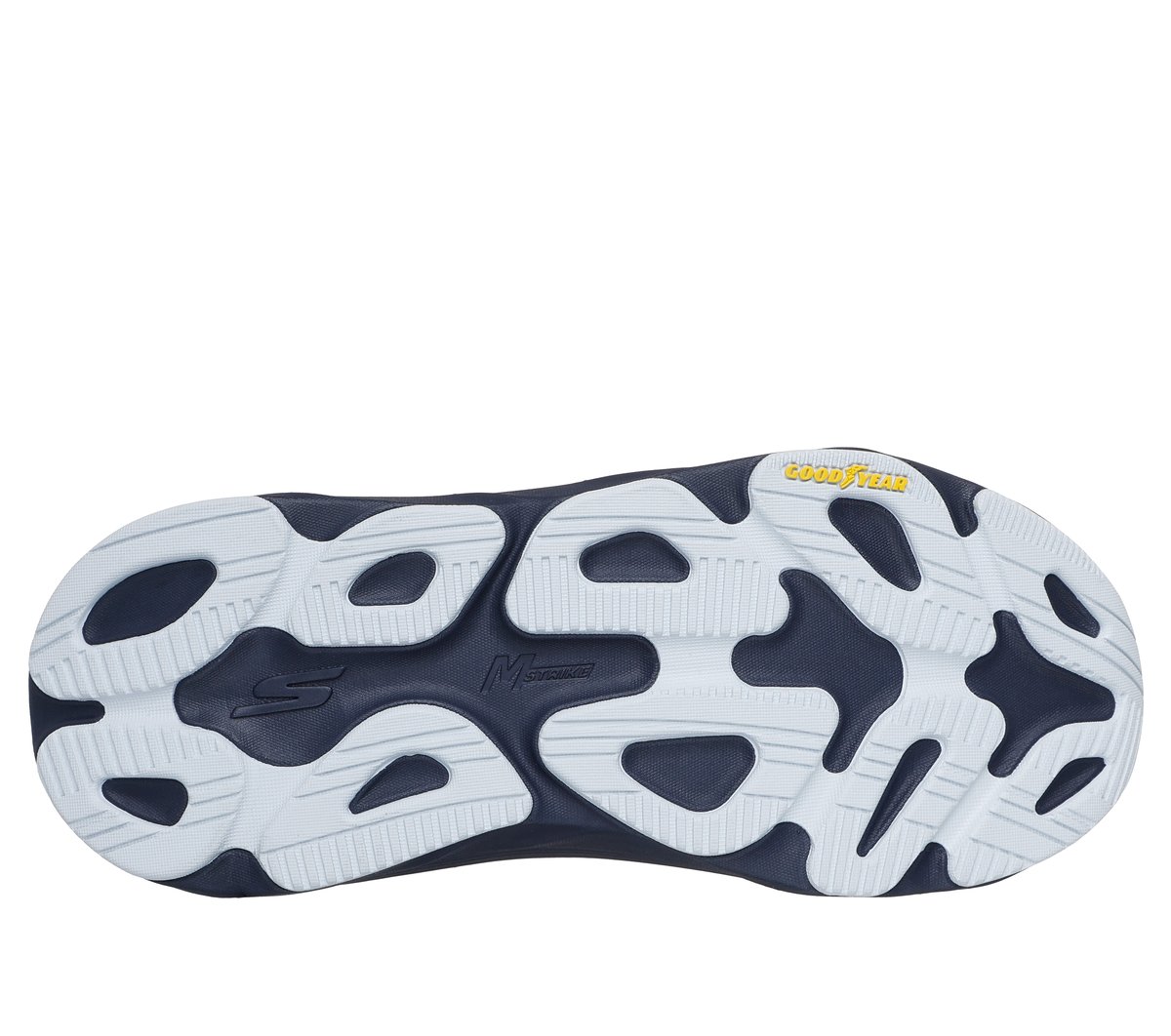 Skechers Waterproof: Max Cushioning Max Run - Vorteza Moyen Width en Gris Ardoise, Vegan