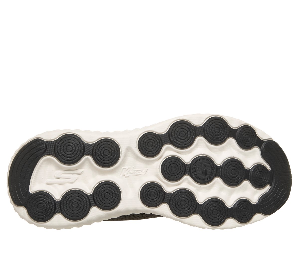 Skechers GO RUN Now - Calumet Moyen Width en Noir/Blanc, Vegan, Lavable en machine