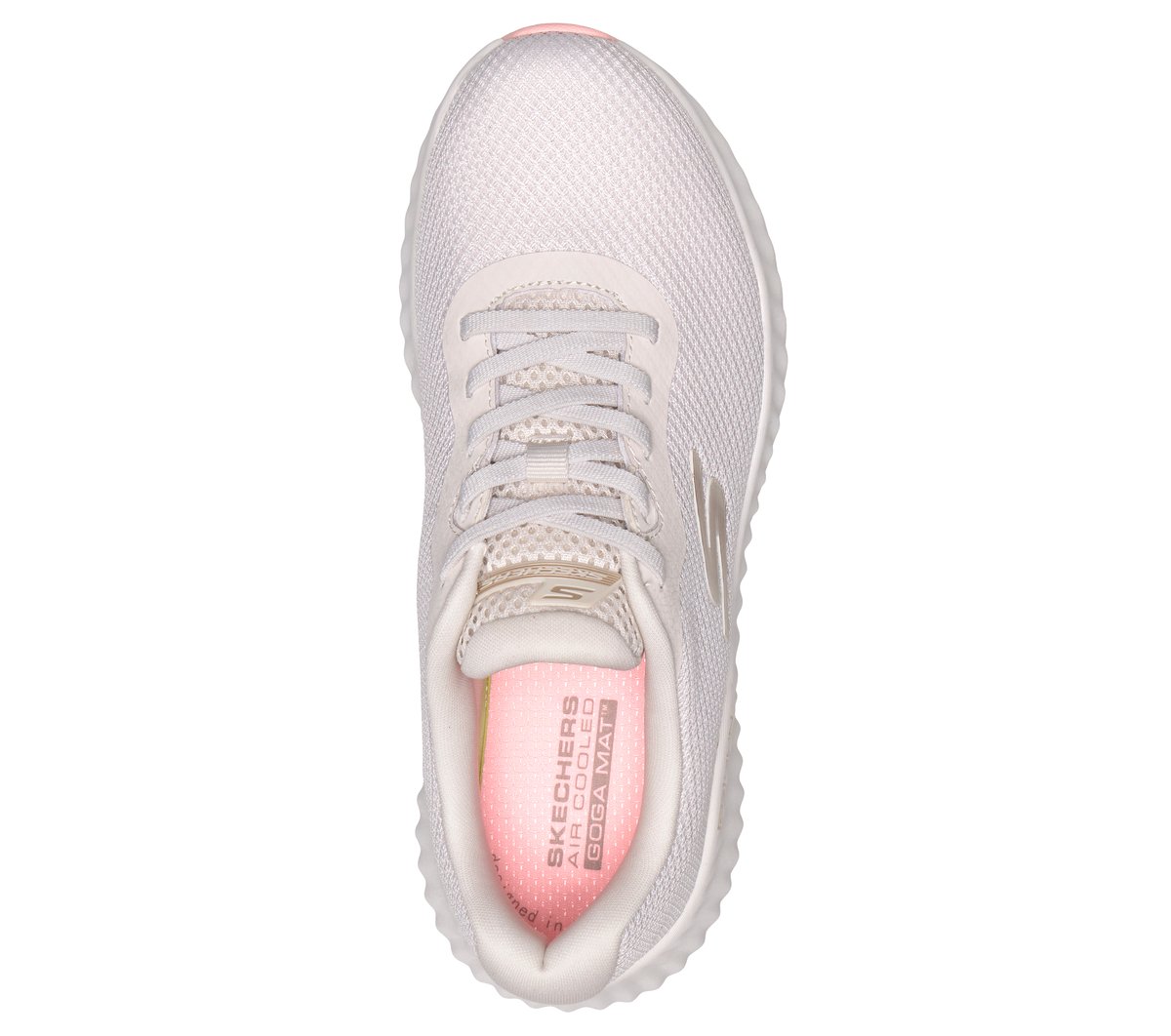 Skechers GO RUN Now - Calumet Moyen Width en Beige, Vegan, Lavable en machine