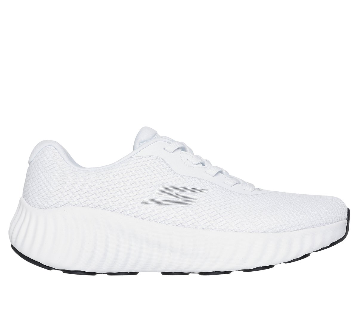 Skechers GO RUN Now - Calumet en Blanco/Negro, talla 36, Vegan