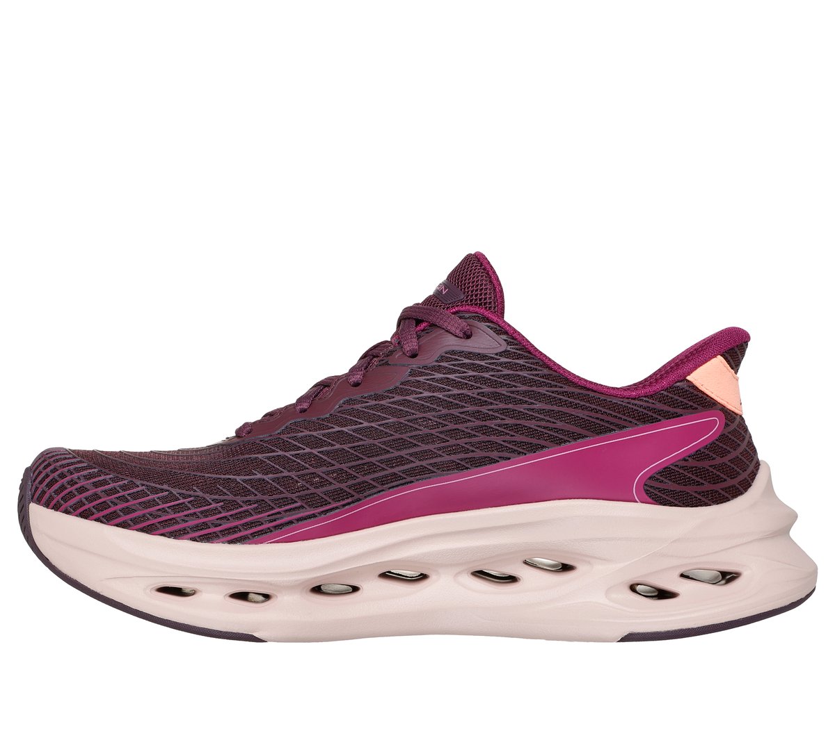 Skechers Slip-ins: Max Cushioning Glide-Step - Sapphire Moyen Width en Bourgogne, Lavable en machine