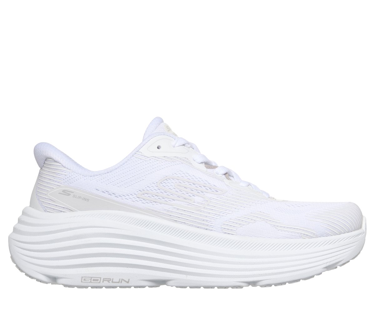 Skechers Slip-ins: Max Cushioning Endeavour - Sequoya en Blanca, talla 36, Vegan
