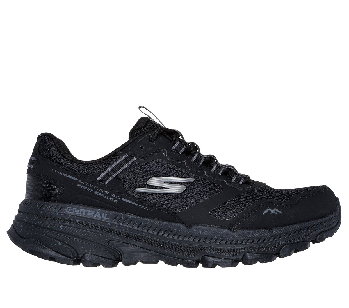 Skechers GO RUN Trail Altitude 2.0 - Ravine en Negro, talla 37.5, Vegan