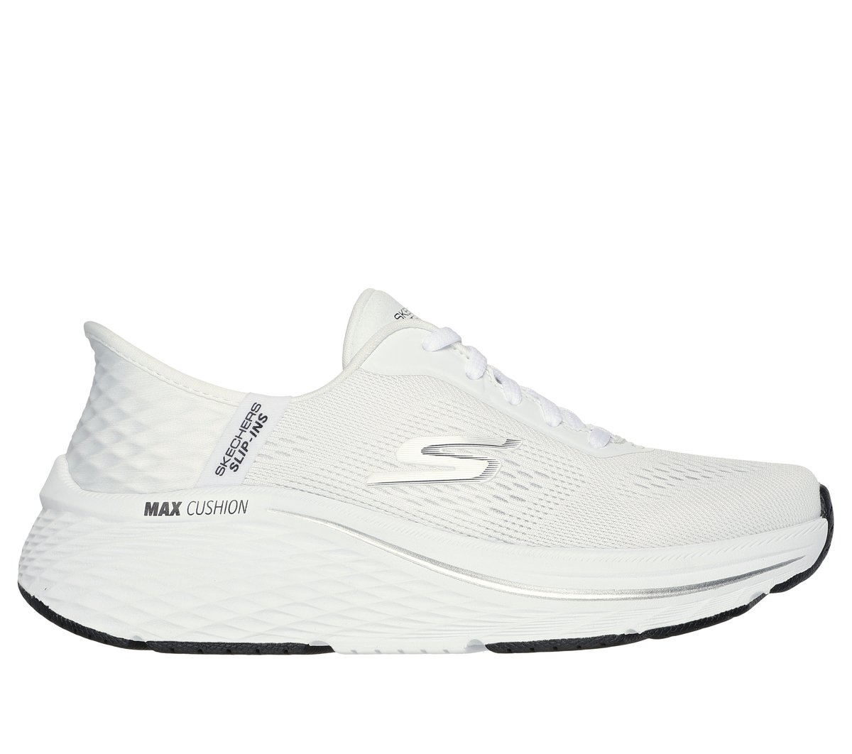 Skechers Slip-ins: Max Cushioning Elite - Vanish en Blanco/Negro, talla 37.5