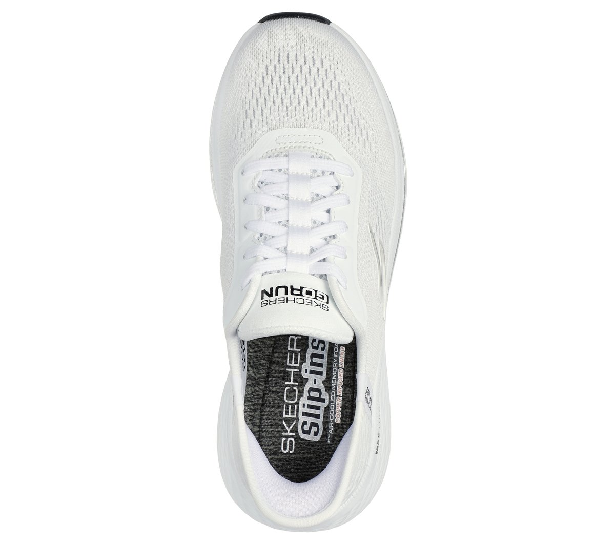 Skechers Slip-ins: Max Cushioning Elite - Vanish Moyen Width en Blanc/Noir