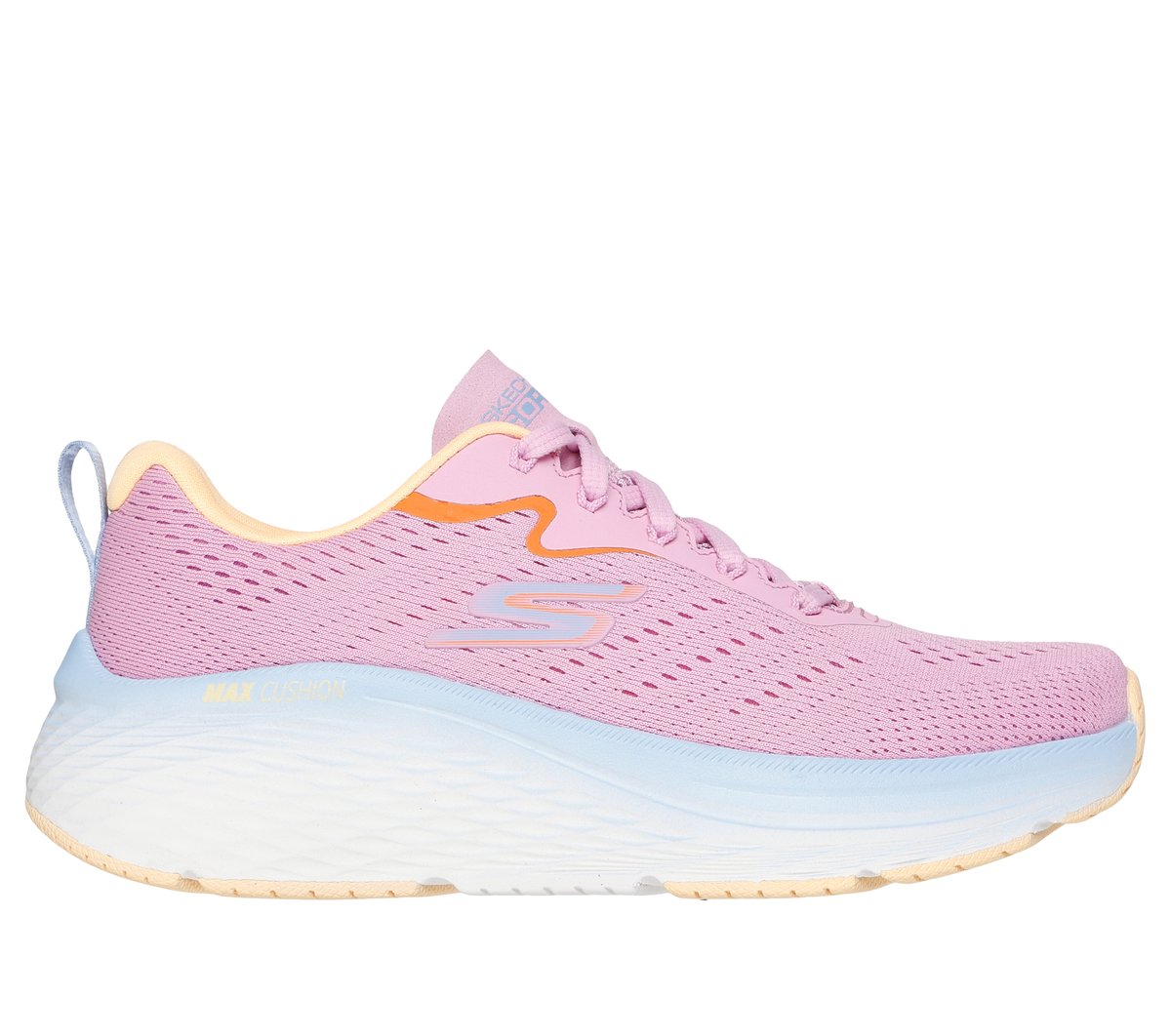 Skechers Max Cushioning Elite 2.0 - Unbreakable en Rosa/Azul Claro, talla 35, Vegan
