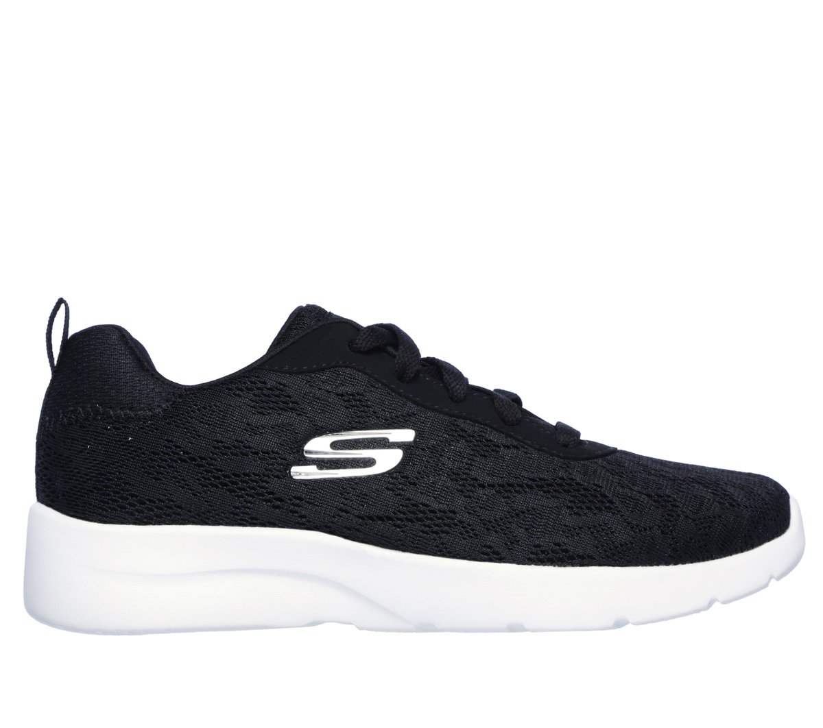 Skechers Dynamight 2.0 - Homespun en Negro/Blanca, talla 36, Vegan