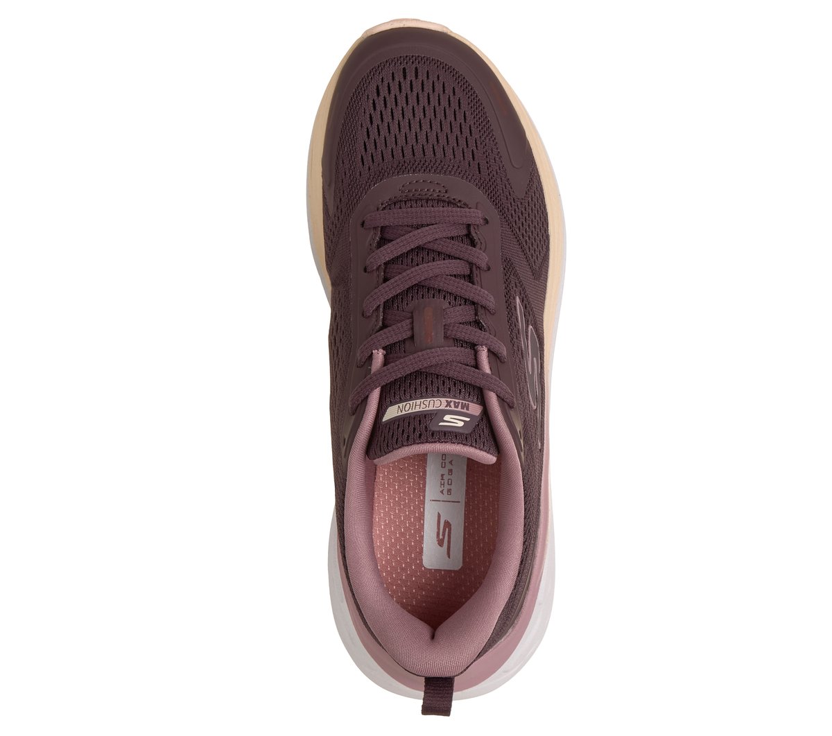 Skechers Max Cushioning Elite 3 Moyen Width en Bourgogne, Vegan, Lavable en machine