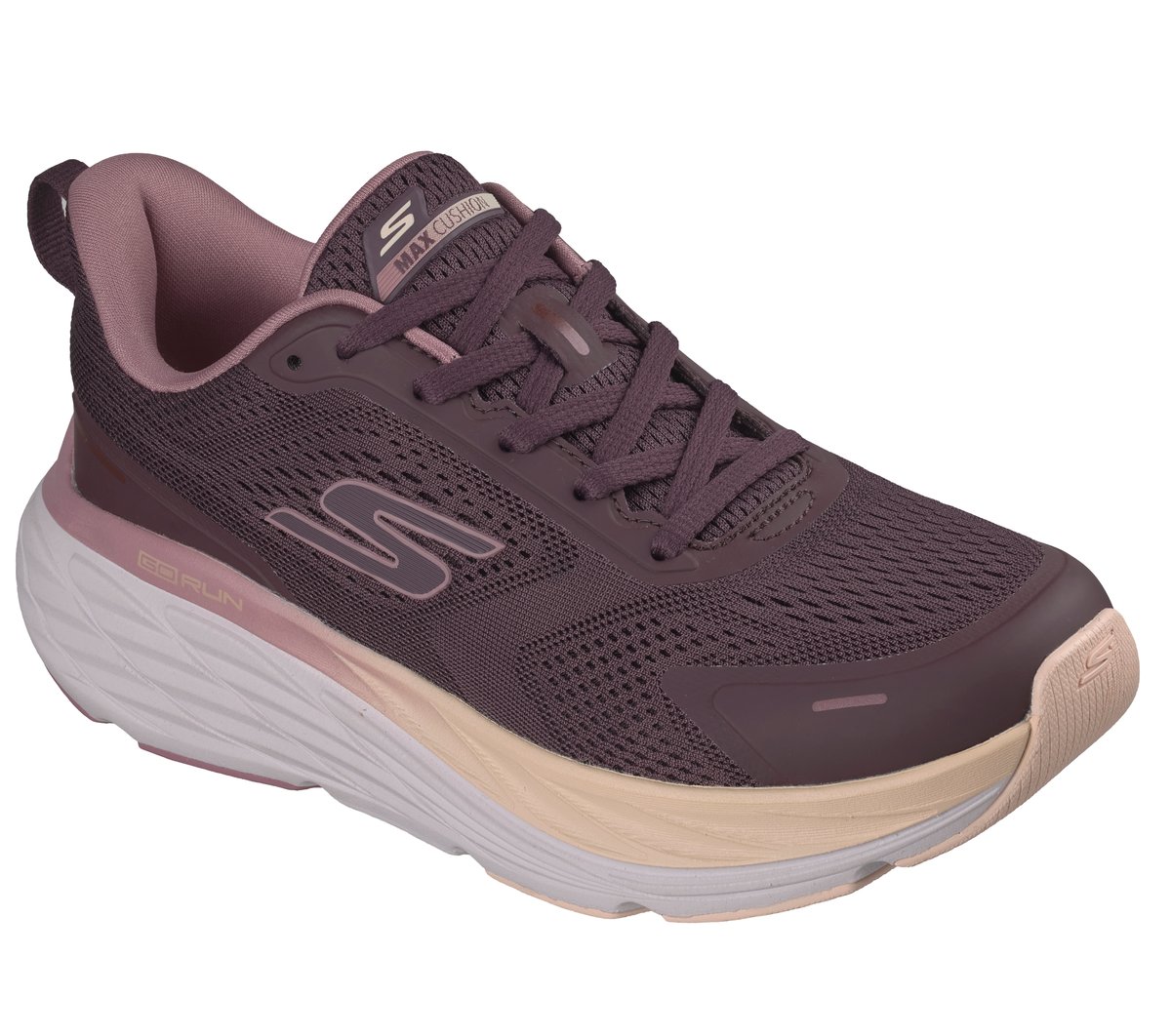 Skechers Max Cushioning Elite 3 Moyen Width en Bourgogne, Vegan, Lavable en machine