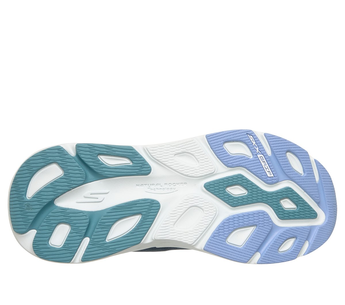 Skechers Max Cushioning Elite 3 Moyen Width en Bleu Marine/Turquoise, Vegan, Lavable en machine