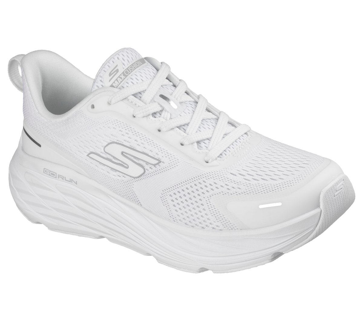 Skechers Max Cushioning Elite 3 Moyen Width en Blanc, Vegan, Lavable en machine