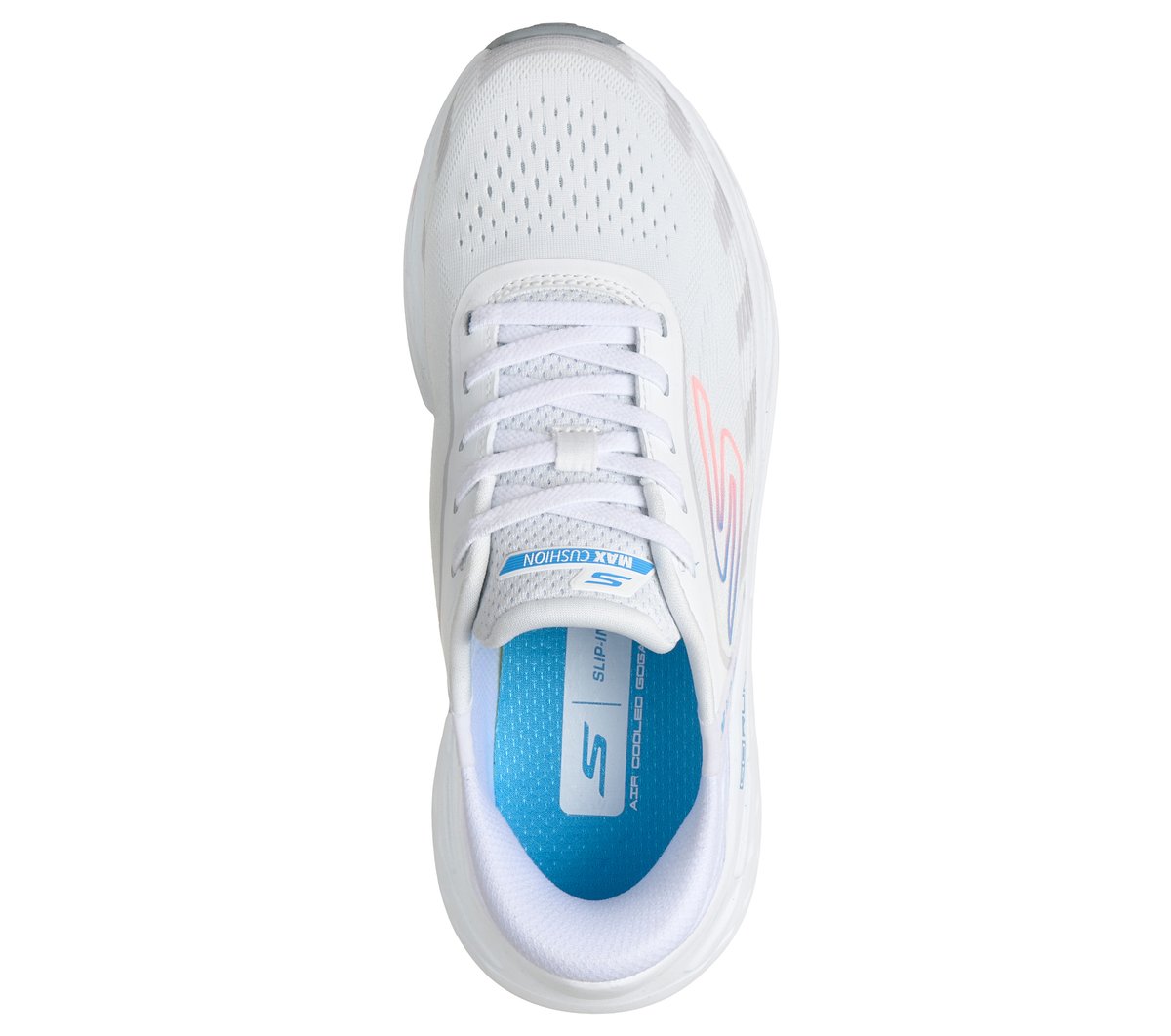 Skechers Slip-ins: Max Cushioning Elite 3 - Lenara Moyen Width en Blanc, Vegan, Lavable en machine