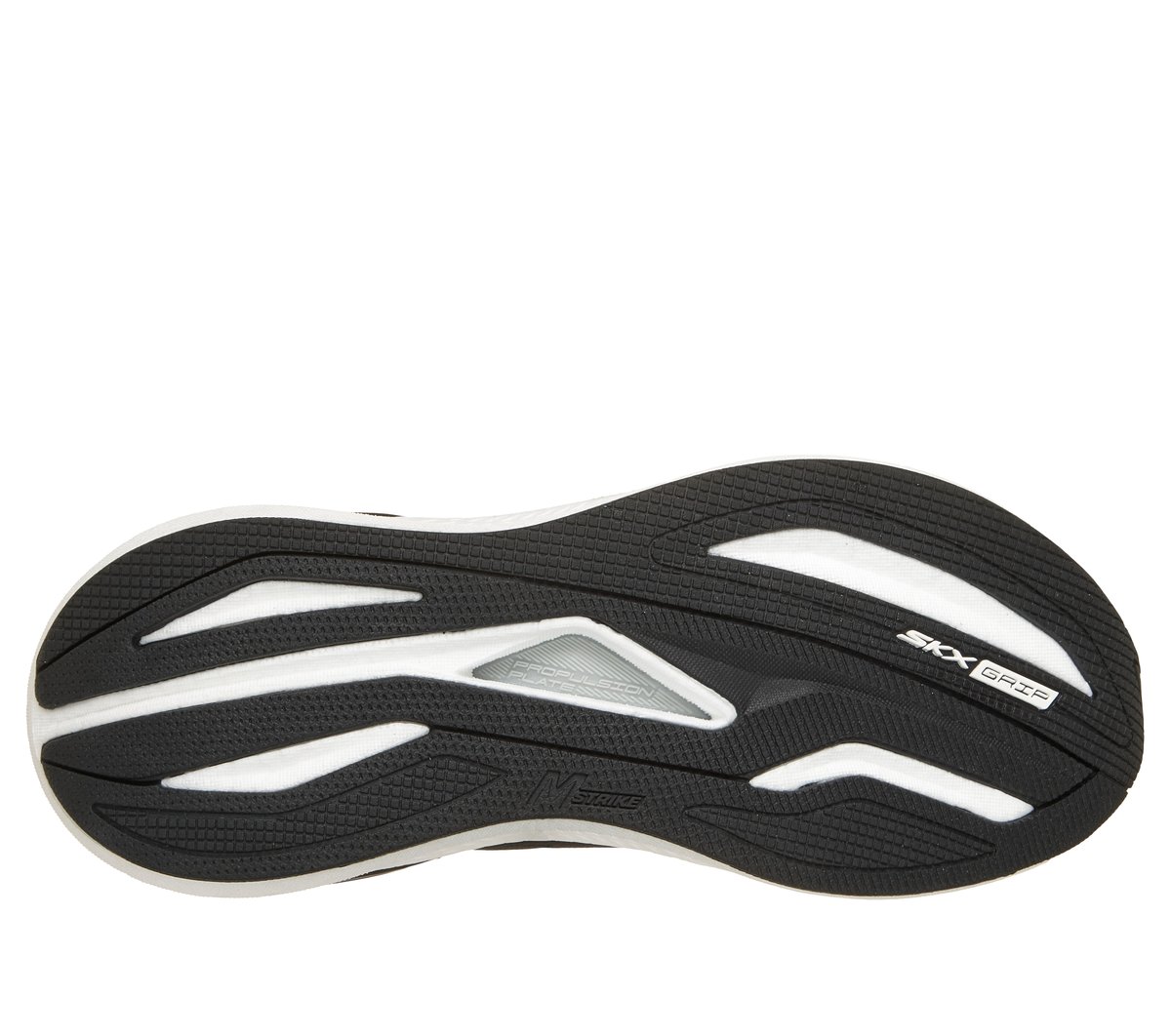 Skechers GO RUN Consistent Pro - Corus Moyen Width en Noir/Blanc, Vegan, Lavable en machine
