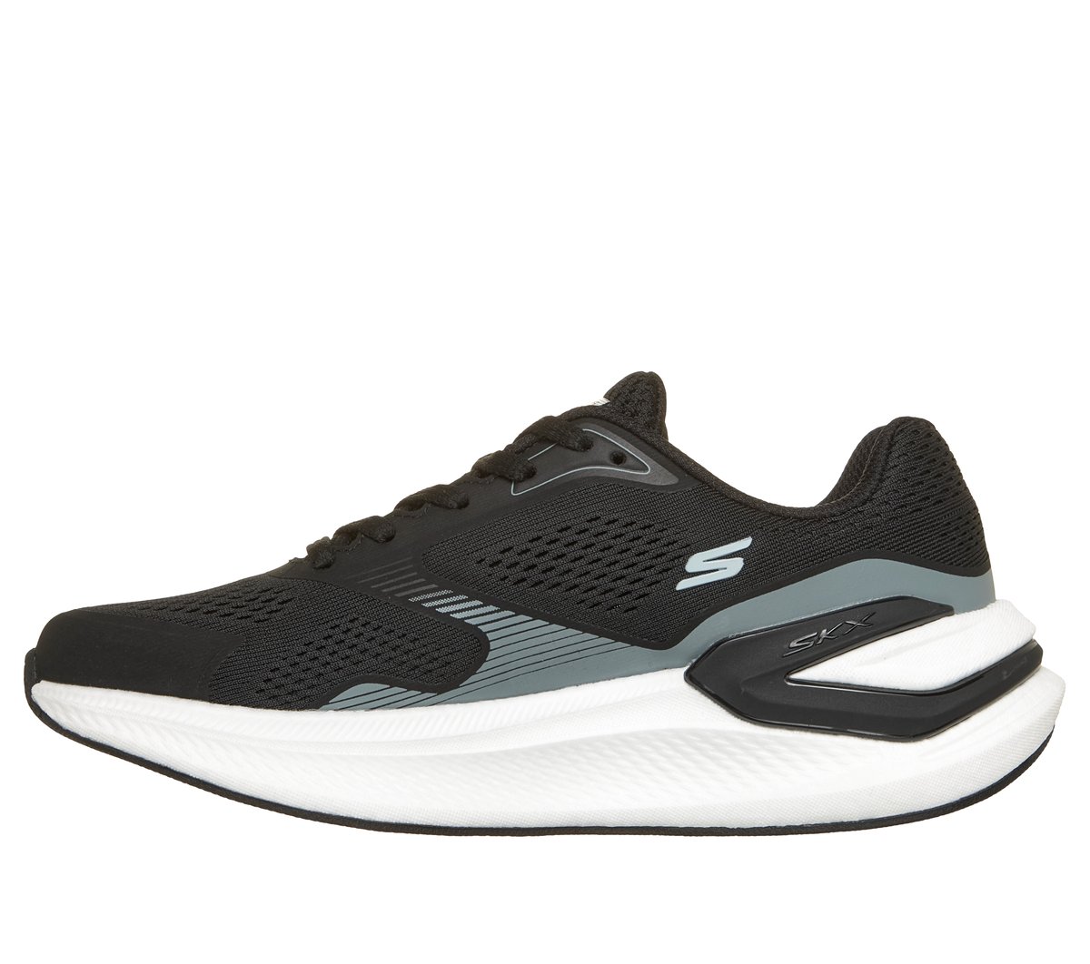 Skechers GO RUN Consistent Pro - Corus Moyen Width en Noir/Blanc, Vegan, Lavable en machine