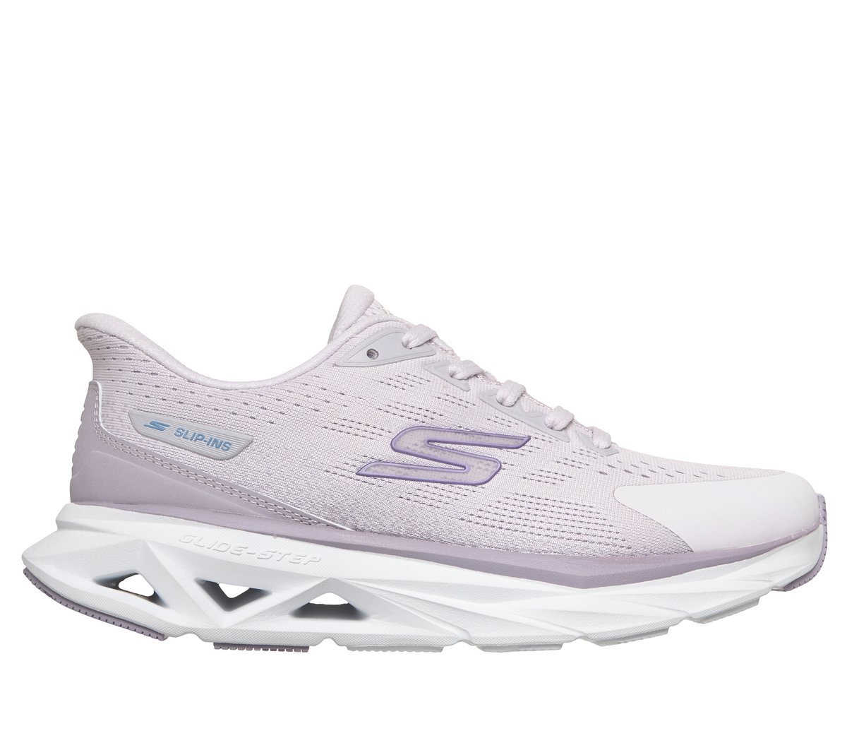 Skechers Slip-ins: Glide-Step Vortex en Lavanda, talla 39, Vegan