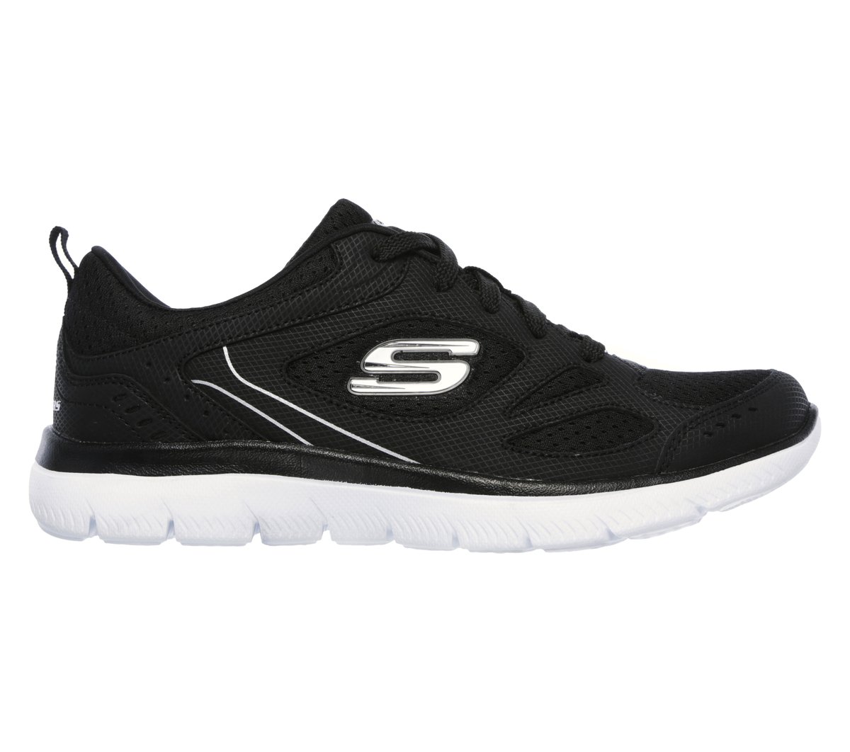 Skechers Summits - Suited en Negro/Blanca, talla 36
