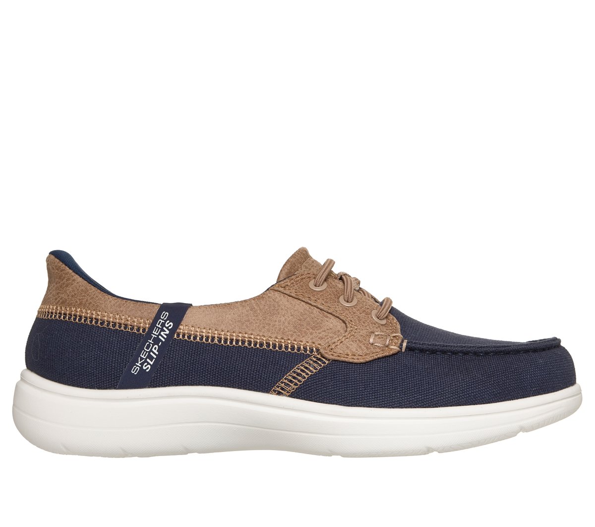 Skechers Donna Slip-Ins: On-The-Go Flex Radiant - Sandy Shoes In Blu Navy Blue, Taglia 36.5, Vegan, Lavabile In Lavatrice