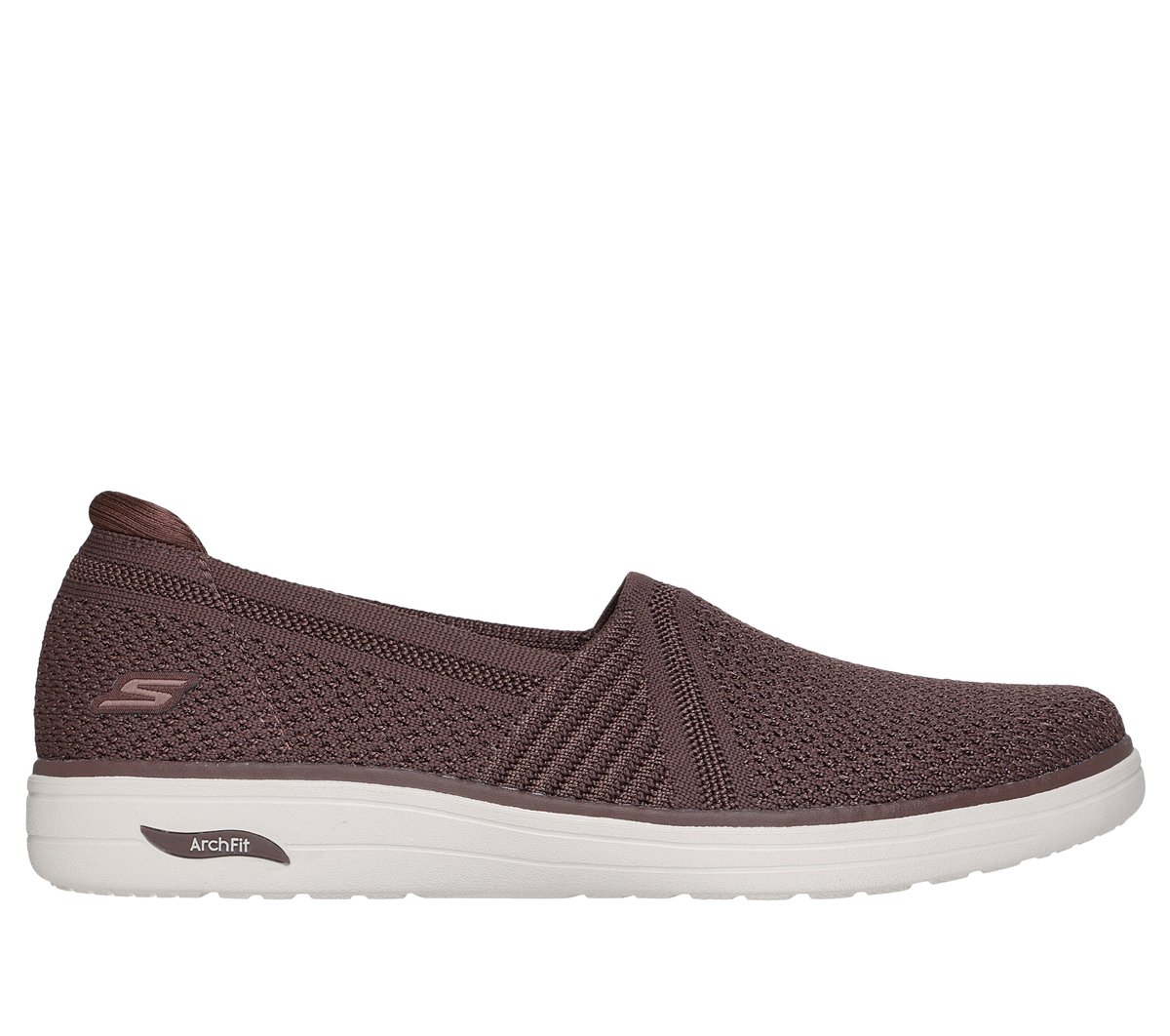 Skechers Women's Arch Fit Inspire - Sydney Shoes In Chocolate, Size 2 | Textile, Vegan, Machine Washable