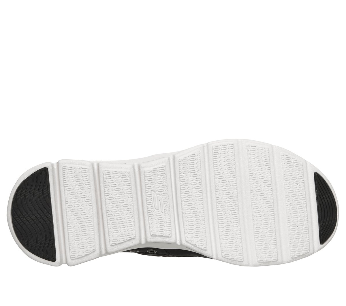 Skechers Slip-ins: Glide-Step Serene - Cozy Fit Newport Chaussures Moyen Width en Noir/Blanc, Vegan, Lavable en machine