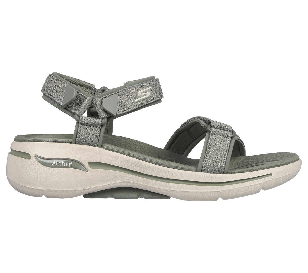 Skechers Women's GO WALK Arch Fit - Cruise Around Sandals in Olive - 140251