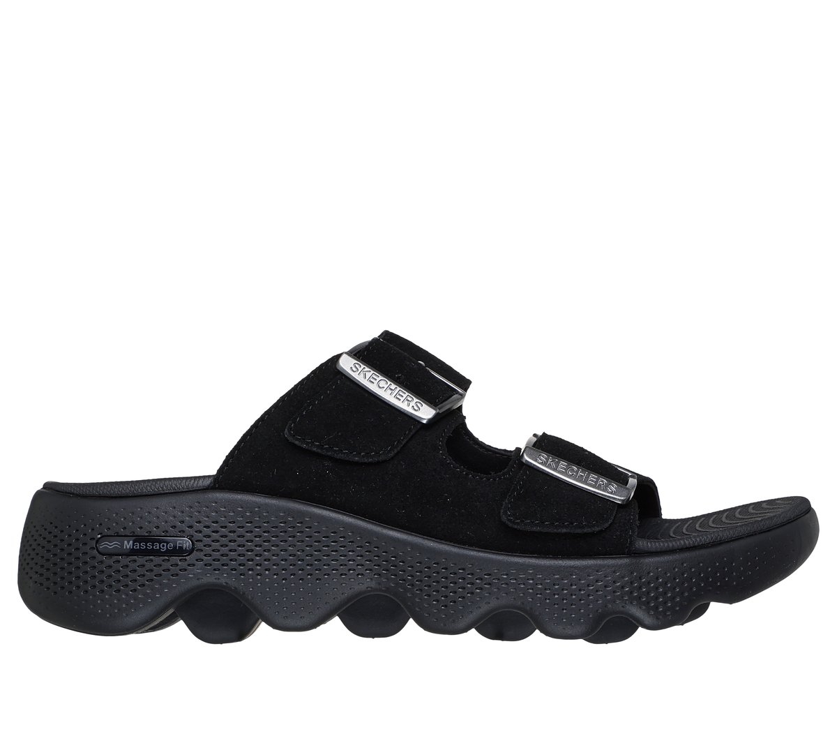Skechers GO WALK Massage Fit - Immerse en Negro, talla 39