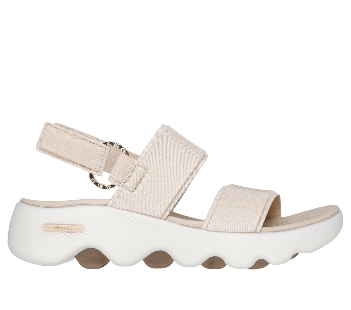 Skechers GO WALK Massage Fit - Renee en Natural, talla 35, Vegan
