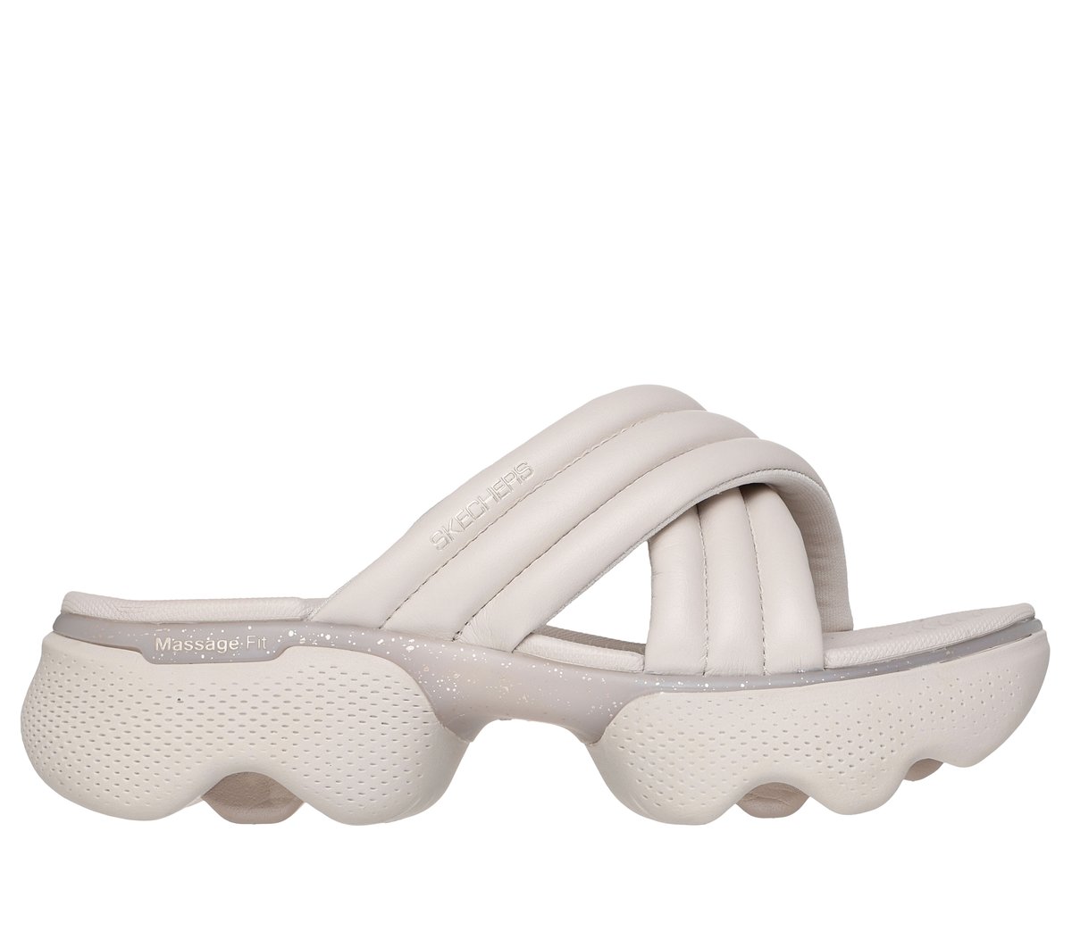 Skechers Massage Fit Edge - Sky High (Natural/Gold)