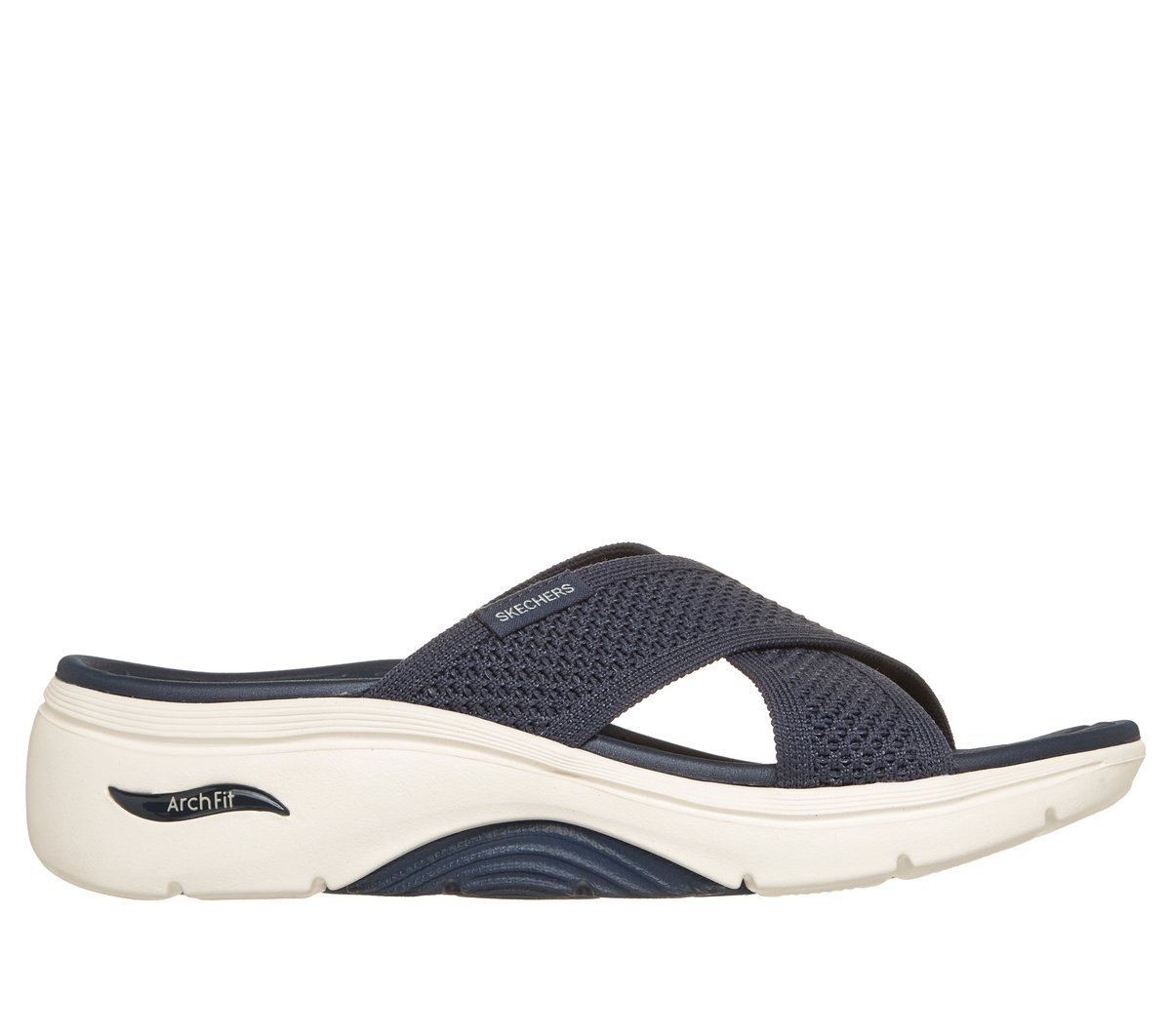 Skechers GO WALK Arch Fit 2.0 Sandal - Grace en Navy, talla 35, Vegan