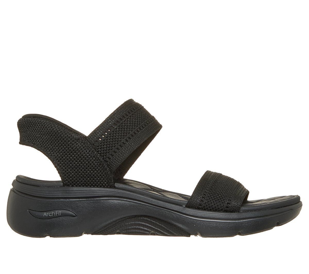 Skechers Women&rsquo;s Slip-ins: Arch Fit 2.0 Sandal - Kennedy Sandals in Black | Textile, Vegan, Machine Washable