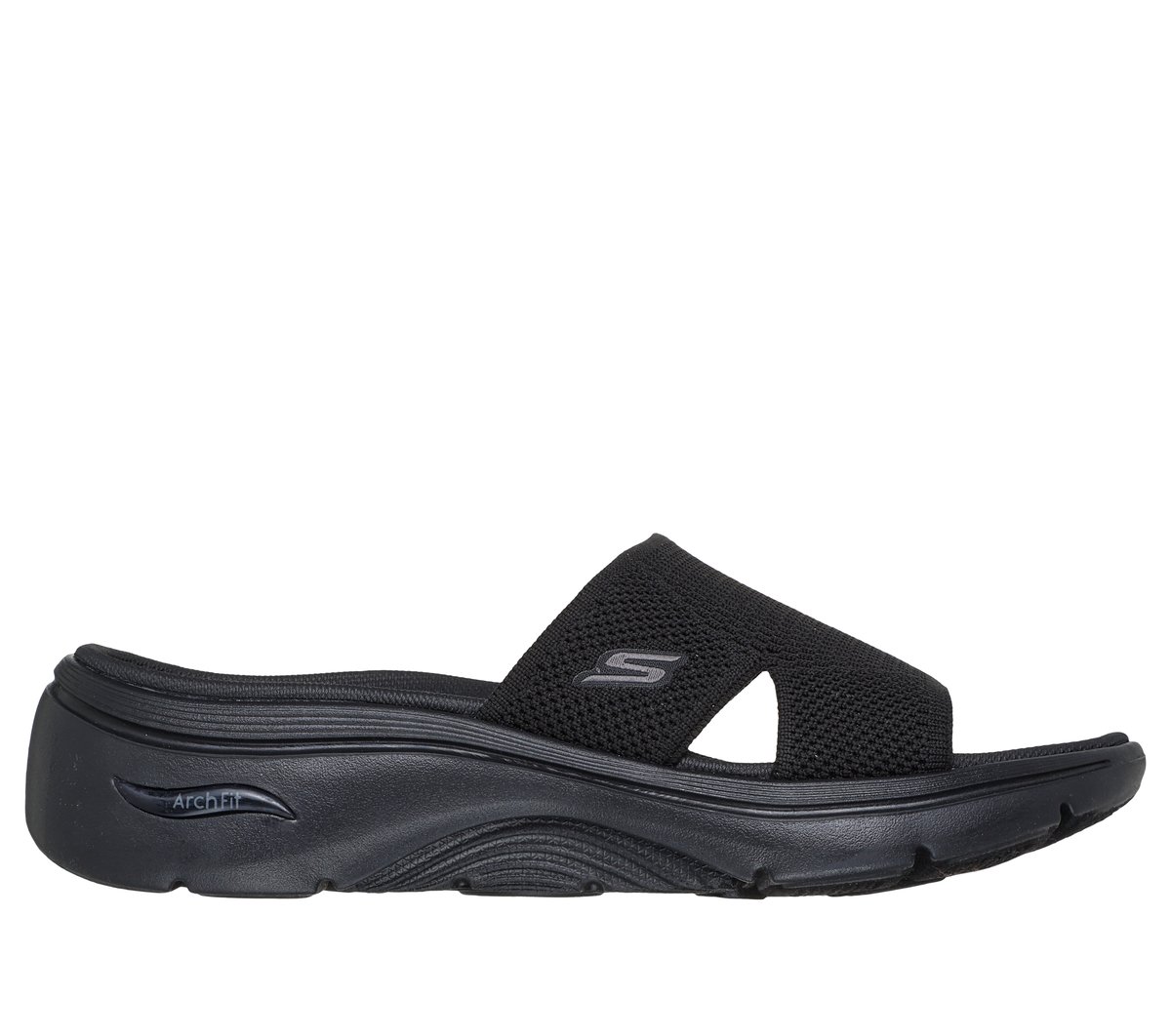 Skechers GO WALK Arch Fit 2.0 Sandal - Dakota en Negro, talla 38, Vegan