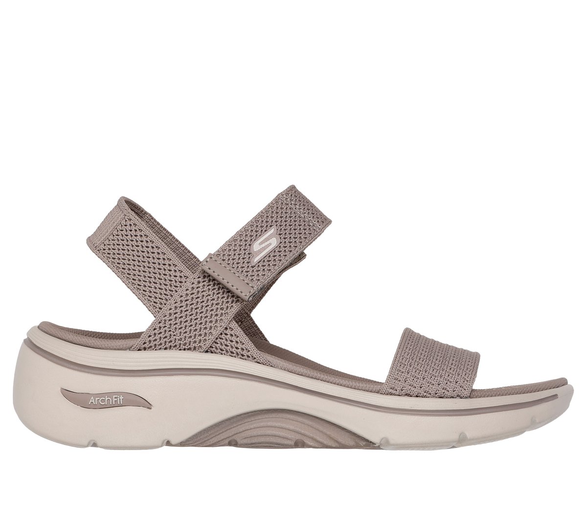 Skechers GO WALK Arch Fit 2.0 Sandal - Annie en Taupe, talla 36, Vegan